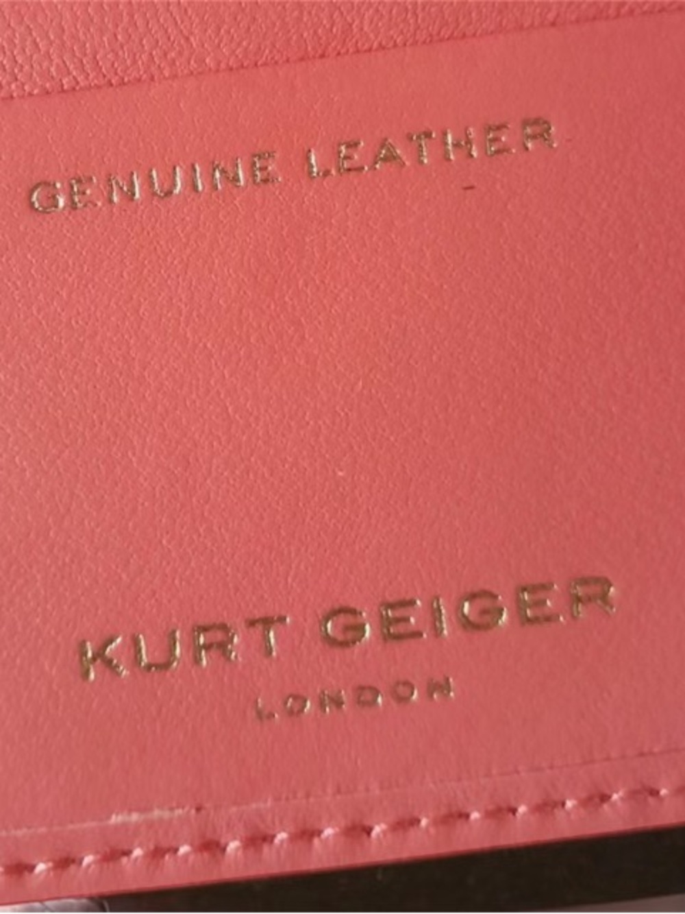 Kurt Geiger Pink Quilted Wallet - Picture 4 of 4